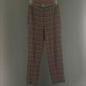 Woman’s Black and Brown Checkered Pants